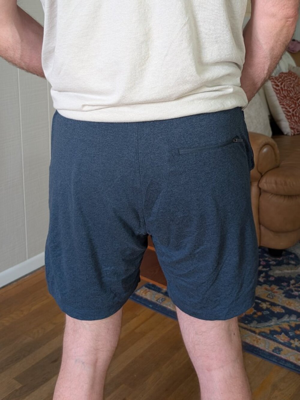 Vuori Men's Ponto Performance Short 7" Indigo Heather - Picture 4 of 11